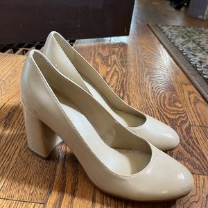 Marc fisher nude block heels